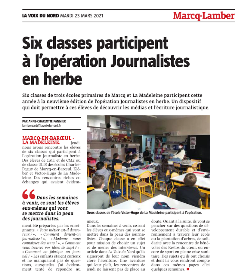 journalistes en herbe